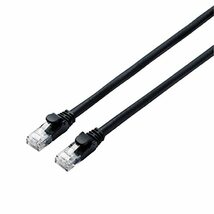 エレコム LANケーブル CAT6A 10m 爪折れ防止コネクタ cat6a対応 スタンダード ブラック LD-GPA/BK10_画像1