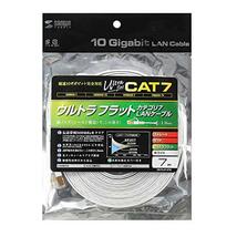 サンワサプライ LANケーブル CAT7 ウルトラフラット 10Gbps/600MHz ギガビット イーサネットケーブル ツメ折れ防止 RJ45_画像10