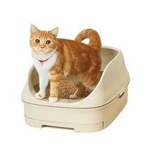 ニャンとも清潔トイレセット [約1か月分チップ・シート付] 猫用トイレ本体 オープンタイプ ライトベージュ_画像1
