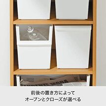 ライクイット (like-it) 小物収納 レトルト食品 収納 ケース コンテナー スリム 深型 幅19x奥26.8x高26cm ホワイト 日本_画像5