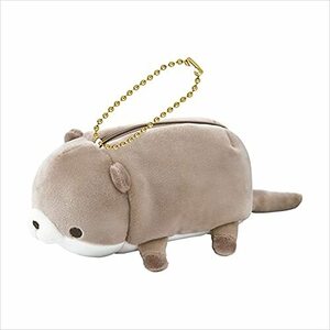 りぶはあと ポーチ ころぷちシリーズ アクアミエ カワウソ (全長約14cm) ふわふわ 小物入れ 88052-32