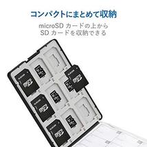 エレコム メモリカードケース SD ケース プラスチック SD18枚 + microSD18枚収納 ブラック CMC-SDCPP36BK_画像3