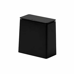 ideaco(イデアコ) ゴミ箱 フタ付き ブラック 1.4L TUBELOR mini flap(チューブラー ミニフラップ)の画像1