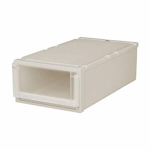 天馬 衣装ケース フィッツユニットケース 押入れ用 カプチーノ 幅39×奥行74×高さ23cm L3923