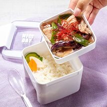 岩崎工業 弁当箱 ランチボックス 深型 610ml レッド イージーケア_画像2