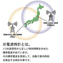 リズム(RHYTHM) シチズン 掛け時計 電波時計 アナログ MA36 さらに明るい 暗所 ライト 自動 点灯 (当社比150%UP) 茶 φ_画像5