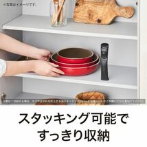 エバークック フライパン 28cm IH対応 ガス火対応 選べるシリーズ 取っ手のとれる 着脱式 レッド ドウシシャ_画像4