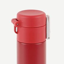 パール金属 水筒 ボトル マグボトル 200ml スリム ワンタッチ 保温 保冷 ステンレス製 レッド カフェマグ HB-6268_画像6