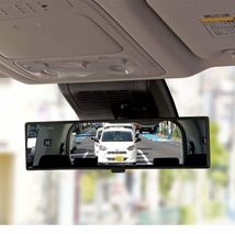 ナポレックス 車用 ルームミラー 高精度クローム表面鏡採用 Broadway セダン・クーペ適用 平面 ワイドミラー 270mm x 75mm 2秒_画像8