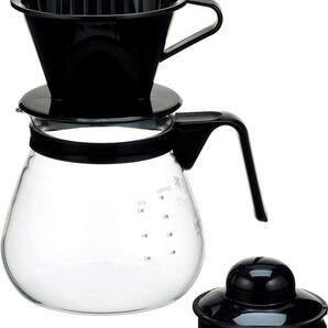 iwaki(イワキ) 耐熱ガラス コーヒー ドリップポット レンジ ブラック 1L コーヒー1000 KT7966-BK2の画像3