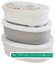 スケーター(Skater) 弁当箱 シール容器 保存容器 3個組 ディノサウルス ピクチャー 日本製 860ml SRS3SAG-A_画像4