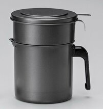 高木金属 オイルポット フッ素コート 活性炭 二重口 日本製 1.0L KWP-1.0_画像3