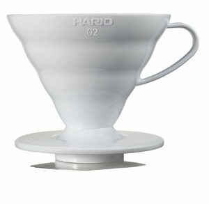 HARIO (ハリオ) V60 02 透過 コーヒードリッパー ホワイト コーヒードリップ 1~4杯用 VDR-02W