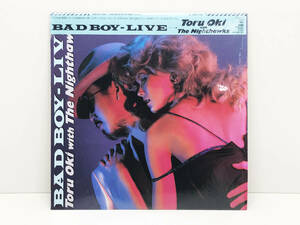 【レコード】 LP盤　TORU OKI WITH THE NIGHTHAWKS　BAD BOY LIVE