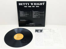 【レコード】 LP盤　BETTY WRIGHT　THIS TIME FOR REAL_画像2