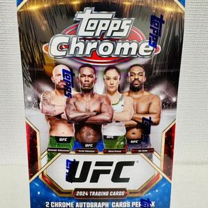 未開封ボックス! 2024 Topps Chrome UFC Hobby Box “2 Chrome Autograph Cards Per Box” 直筆サインカード2枚入の画像1