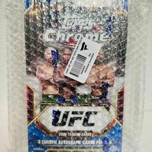 未開封ボックス! 2024 Topps Chrome UFC Hobby Box “2 Chrome Autograph Cards Per Box” 直筆サインカード2枚入の画像4
