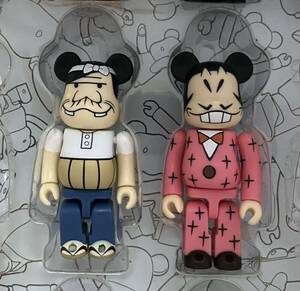 メディコムトイ ベアブリック バカボンパパ イヤミ ビームス コラボ 2体セット BAKABON MANGART BEAMS T BE@RBRICK MEDICOM TOY 100%