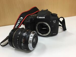 【T】【12677他】Canon　EOS7D　デジカメ　ボディのみ　バッテリー無し・LENS　24-85㎜　カメラ＆レンズセット