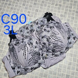 300円スタート　●19-39　C90　3L　ブラジャー＆ショーツセット　ラグジュアリー　豪華