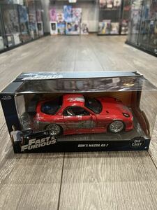 JADA TOYS ミニカー 1/24サイズ FAST&FURIOUS Dom's MAZDA RX-7 ワイルド・スピード 未開封品