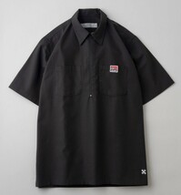 BLUCO WORK GARMENT/ブルコ 143-21-001/PULLOVER WORK SHIRT S/Sカラー(BLK)、サイズXL、新品、税込価格、送料無料_画像4