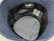 BLUCO WORK GARMENT/ブルコ 143-62-001/HAT-MINI PATCH/カラー(Denim)、サイズF、新品、税込価格、送料無料_画像5