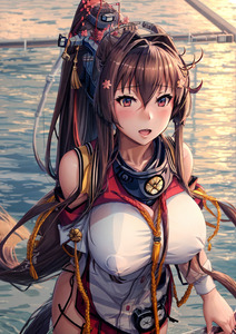 【231】艦隊これくしょん 大和 艦これ 匿名発送 高品質高画質 A4アートポスター イラスト 同人 美少女 美女 ファンアート アニメ セクシー