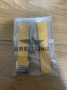 Breitling Breitling Croco Belt 767p ширина 22 мм с пружинной стержней пряжки