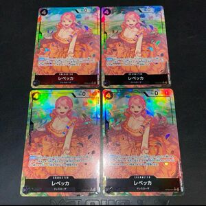 ワンピースカード　レベッカ　4枚　パラレル　ワンピース カード