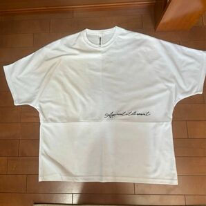 訳あり ビッグシルエット 半袖Tシャツ ホワイト