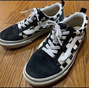 VANS スニーカー　チェッカー　チェッカーフラッグ　22cm