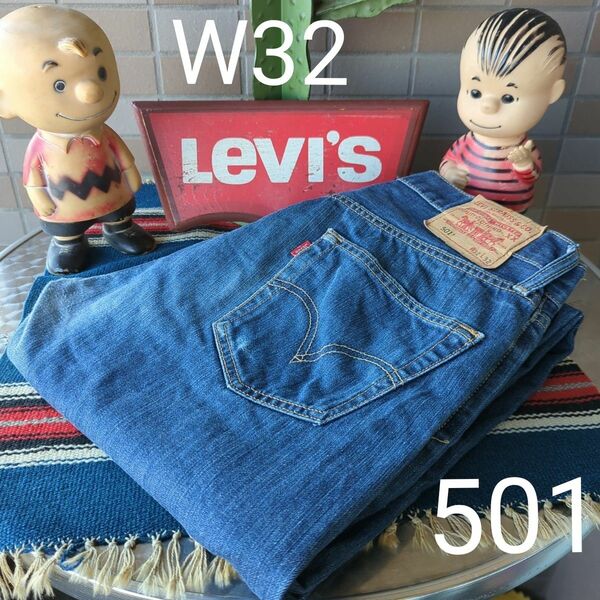 a1167 levis リーバイス 501 W32 ストレートジーンズ インディゴ デニムパンツ