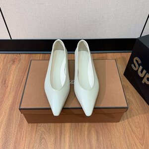 Loro Piana Loropiana Ladies Pumps Насосы Potanko обувь кожа кожи 35-42 выбирается из белого 3951