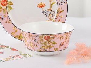 Aynsley エインズレイ　イギリス　和食器　お椀　飯碗　花柄　ピンク　お祝い　プレゼント　