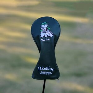 新品　Malbon　Putters cover　ゴルフ パター カバー　DW専用 　ヘッドカバー ドライバー　ヘッドカバー　ピン型 　ダークグリーン　0282