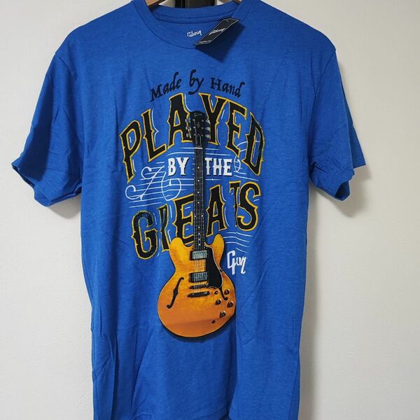 gibson es-335 tシャツ ブルー　ギター