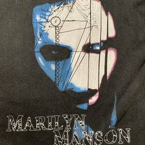 1スタ 1円スタート marilyn manson Special bootleg マリリンマンソン Tシャツ バンドtシャツ ヴィンテージtシャツ ビンテージ 春 黒の画像3