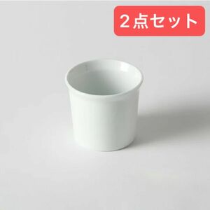 【新品未使用】arita1616 TY コーヒーカップ ホワイト 2点セット/有田焼 マグカップ 柳原照弘 レンジ食洗機可 日本製