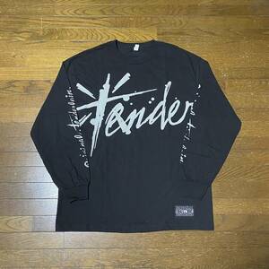 23 TENDERLOIN LONG SLEEVE TEE 2D BLACK テンダーロイン ロンT Tシャツ 長袖 ブラック XLサイズ