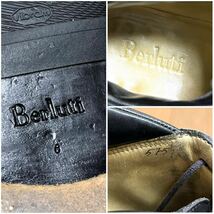 BERLUTI チャッカブーツ ベルルッティ アンクルboots レザーシューズ 革靴 ドレス ビジネス レースアップ 黒 ブラック 8 26.5cm_画像9