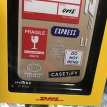 DHL × CASETiFY IPHONE11プロ用 デリバリーデザイン アイフォンケース ケースティファイ iPhone 11 Pro shipping label_画像2