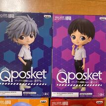 Qposket Qposket キューポスケットエヴァンゲリヲン　制服バージョンAカラー　碇シンジ 渚カヲル　開封　式波アスカ　綾波レイ未開封_画像2