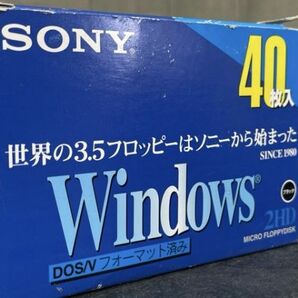 未使用保管品 Sony ソニー 3.5型 フロッピーディスク FD MFD-2HD 40MF2HDGEDV 75枚セット DOS/Vフォーマット済み / 65578の画像7