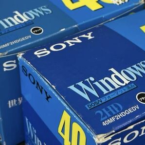 未使用保管品 Sony ソニー 3.5型 フロッピーディスク FD MFD-2HD 40MF2HDGEDV 75枚セット DOS/Vフォーマット済み / 65578の画像6