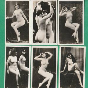 戦前カード2■フランス/美人■美人 ヌード 9枚 ★1920年代頃/裸婦/ピクトリアリズム/タバコカード？の画像2