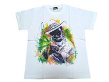 【激レア】大麻堂ブランドTシャツ 映画 「MADE IN JAMAICA」コラボ バニー・ウェイラー BOB MARLEY ボブマーリー レゲエ ONE LOVE ラスタ_画像1