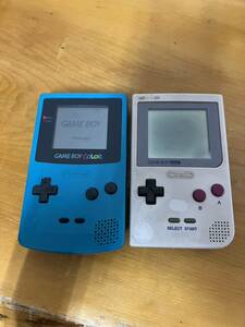 ジャンク　2点セット★Nintendo/ニンテンドー GBC　ゲームボーイカラー　CGB-001 ゲームボーイ　ＭＧＢ-001　本体のみ