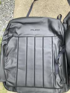  new goods * unused Subaru original Pleo Nesta book@ leather seat cover for 1 vehicle black 