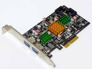 [SATA3/USB3.0/2port/2port PCIe接続] アスース U3S6 ASUS [Windows7,8,10 32/64bit対応]